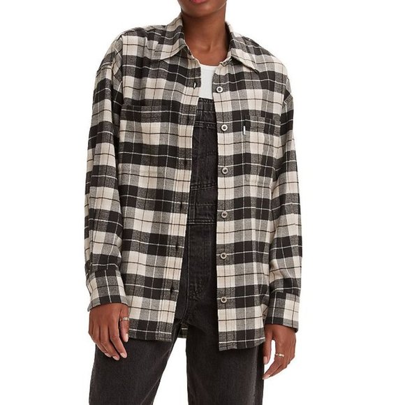 Levis Silvertab Oversized Plaid Flannel Shirt 2X - Picture 1 of 9